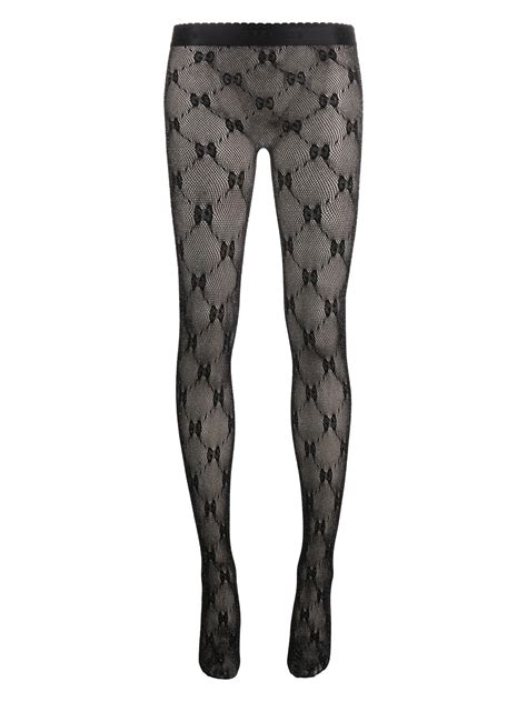 gucci supreme logo tights black|genuine Gucci tights.